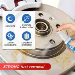 Alternative view of 🔥 Multi‑Purpose Rust Remover Spray – Rust Gone, Metal Like New! 🛠️✨ Dissolves rust on contact – wheels, tools, chains, and more. 💪🚗