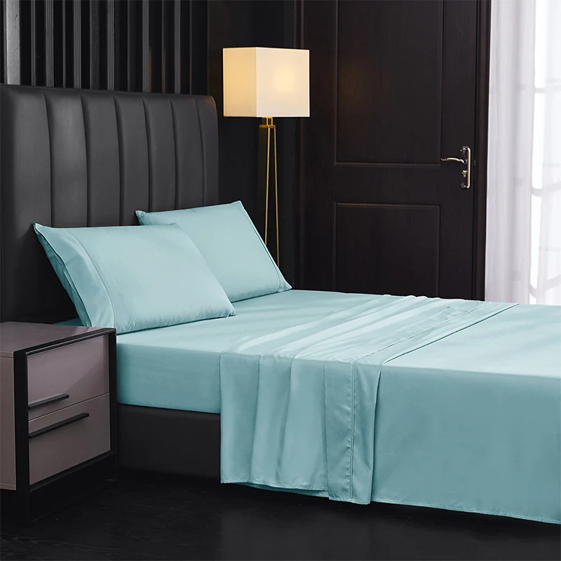 Breathable Solid Color Cooling Bed Sheet Set - Image 6