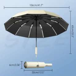 Alternative view of Durable Automatic Umbrella for Sun & Rain