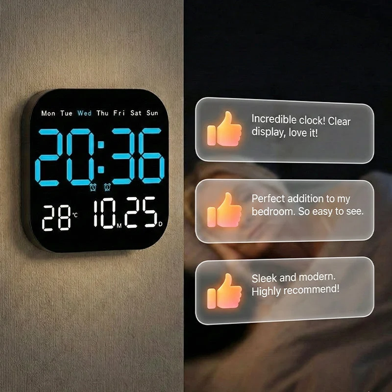 đ„HOT SALE 49% OFFâ°Multifunctional Digital Alarm Clock for Home & Office - Image 16