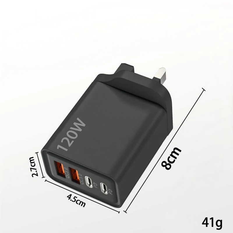 120W 4-Port Fast Charger Block - Image 11