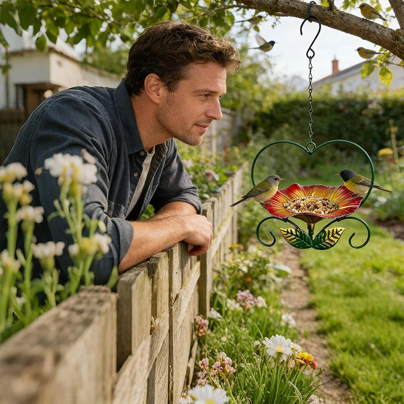 Outdoor Hanging Heart-Shaped Bird Feeder - Image 6