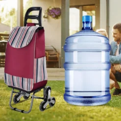 Alternative view of Large Capacity Portable Folding Stair Climbable Cart