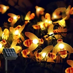 š„Last Day 49% OFFšSolar LED Bee String Lights