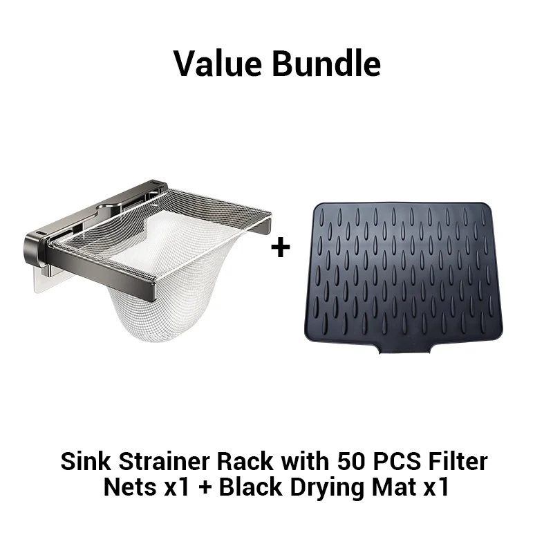 Foldable Sink Strainer Rack with Filter Nets - Image 9
