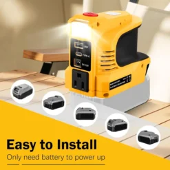 Alternative view of ⚡Compact DC to AC Inverter - Suitable For Cars, Motorhomes, Outdoor ( Free Shipping )