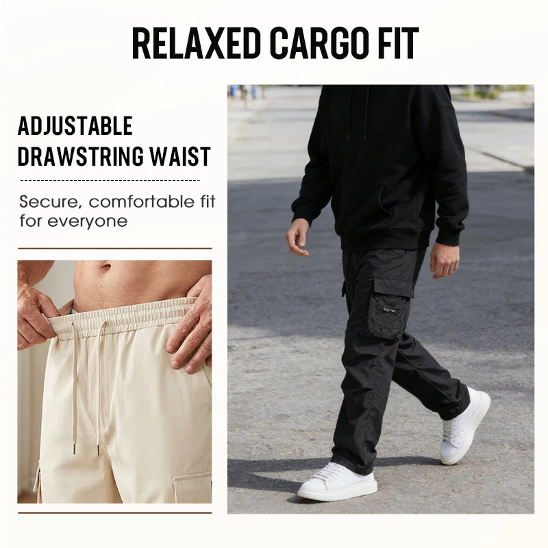 Men's Casual Cargo Pants with Multi-Pockets - Image 7