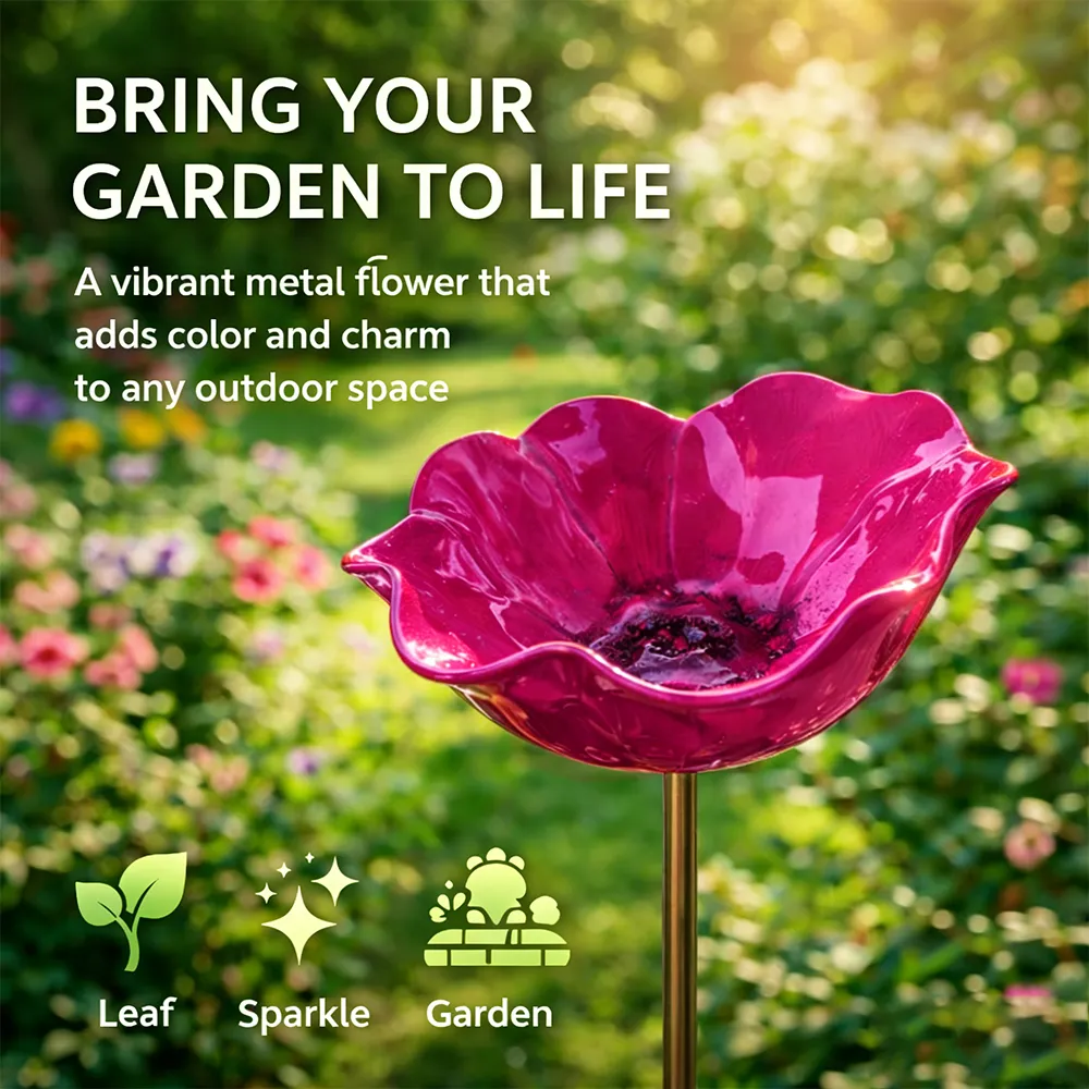 💖🎁2026 Mother's Day Gifts 50% Off--🎁Handmade Metal Flower Garden Stake🐦 - Image 12