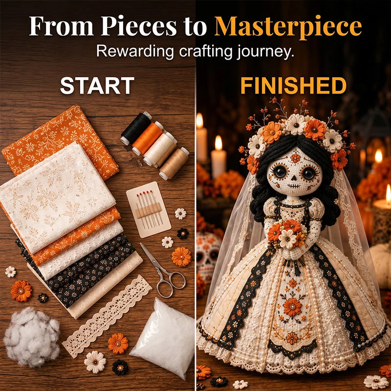 🧵Spooky Craft Skeleton Kit - Image 11