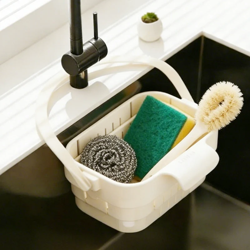 Collapsible Faucet-Hanging Sink Strainer Basket - Image 7
