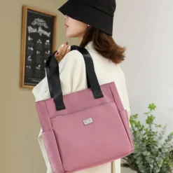 Alternative view of Large Capacity Waterproof Multi Pocket Nylon Shoulder Bag