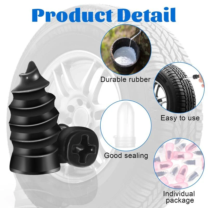 🔩60PCS Tire Repair Rubber Nails Kit with 2 Sizes