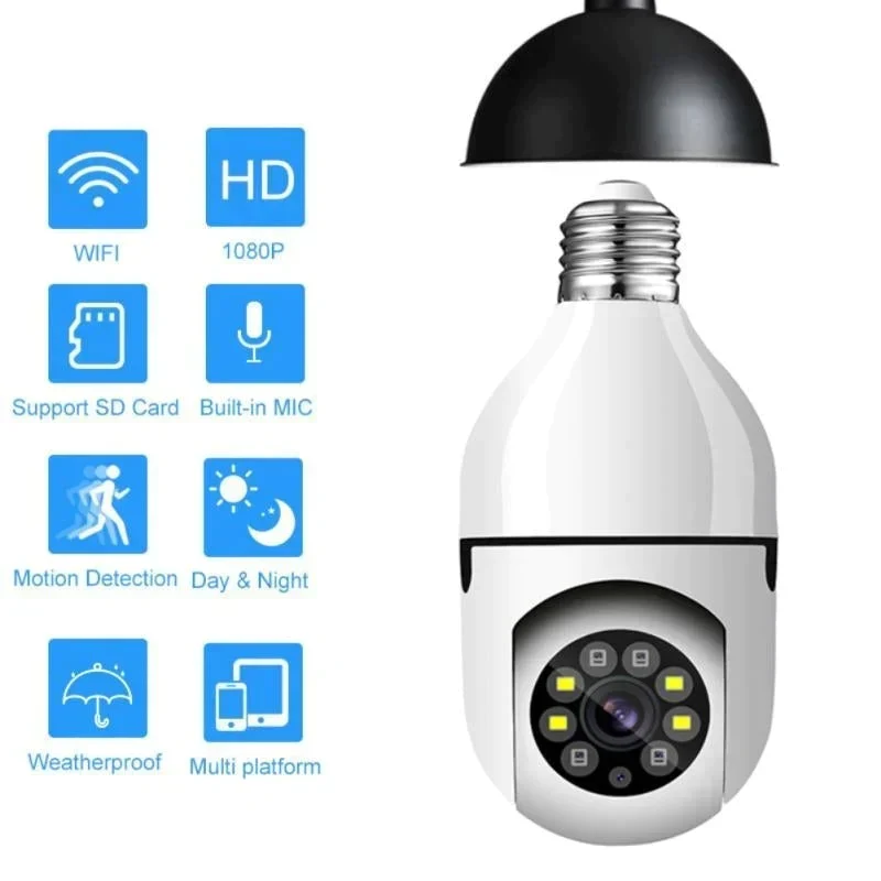 💡【Wireless WiFi Light Bulb Camera】— Turn it off and it's a light bulb; turn it on and it's your personal security guard—a guardian hidden within the light! 🔒✨ - Image 3
