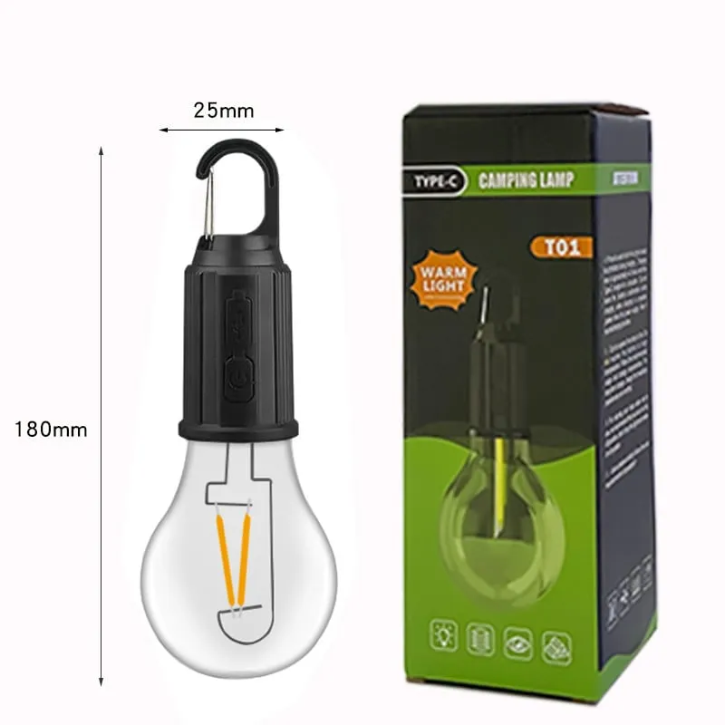 🔥🔥🔥Outdoor Camping Hanging Type-C Charging Retro Light Bulb Lighting Decoration - Image 8