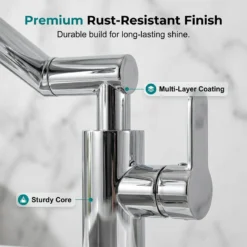 Alternative view of 🥳2026 HOT SALE🥳💞50K+ SOLD!🚰✨ 50% OFF! 1080° Rotating Mechanical Arm Faucet – Wash hair in sink easily, no splash. Dual flow modes. Rust‑proof & modern. 🛡️💦