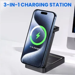 Alternative view of Foldable 3-in-1 15W Fast Wireless Charger