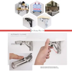Alternative view of 🛋️ 49% OFF NOW! 📚 Instant Fold Multi-Use Bracket – Declutter Kitchen/Study, Space-Saving & Sturdy Organizer in Seconds ✨