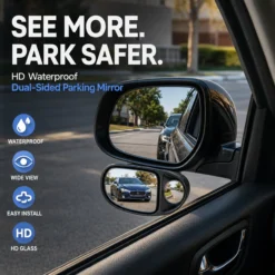 Alternative view of HD Waterproof Dual-Sided Parking Mirror
