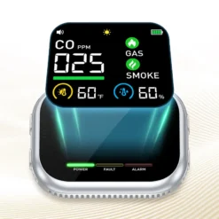 Portable Multi-Gas Alarm with LCD Display & Battery Backup