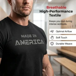 Alternative view of Men's Athletic Fit Crew Neck Tee