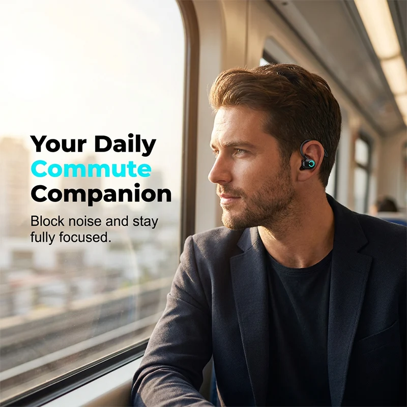 Wireless Earhook Bluetooth 5.2 Earbud Stereo Sports Earphone - Image 9