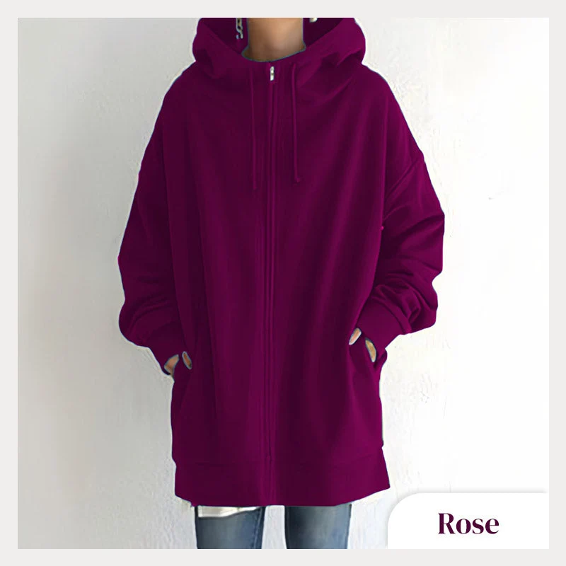 💥Limited Time Special Offer 50% off🔥Women's Autumn/Winter Zipper Hooded Sweater - Image 12