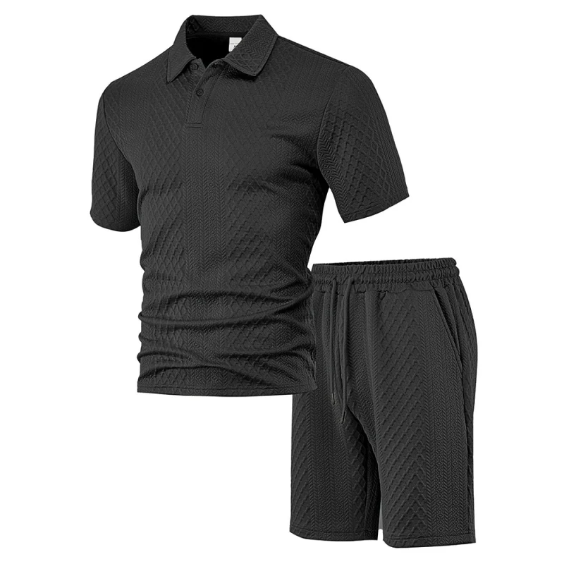 π50K+ SOLD!π₯π©³Men's Diamond Print 2-Piece Set β Ready in seconds! Soft, breathable top with easy shorts. No fuss, just style. Perfect for garden BBQs or coffee dates. - Image 16