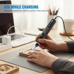 Alternative view of Portable Electric Polishing & Sanding Set – 6 speeds, 16,000 RPM, and safe operation!
