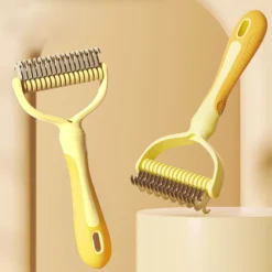 Dual-Sided Pet Grooming Rake