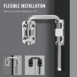Multi-Angle Security Barrel Bolt Latch