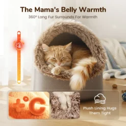 Alternative view of 💥Hot sale 🐶🐱Pet Cozy Warm Cave Bed