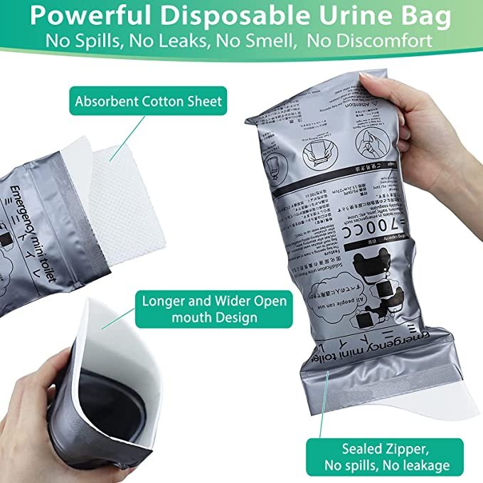 💥HOT SALE - 50% OFF🔥700ML Portable Travel Pee Bags - Image 6