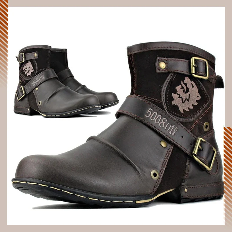 🔥🖤Black Friday Sale:50% OFF🔥Men's Western Cowboy Style Leather Boots - Image 7