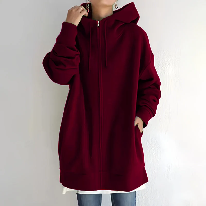💥Limited Time Special Offer 50% off🔥Women's Autumn/Winter Zipper Hooded Sweater - Image 6