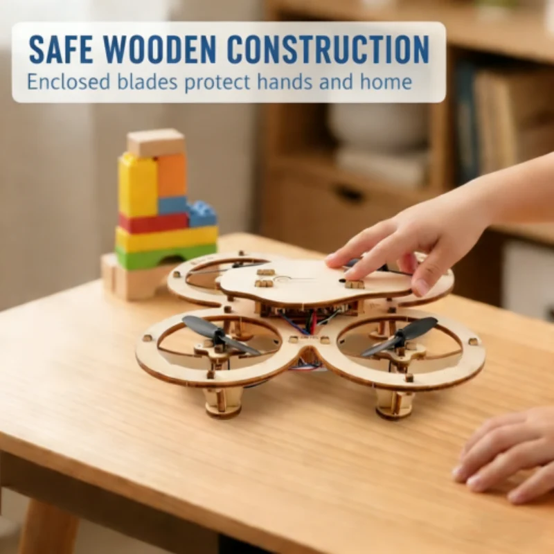 ππ₯ HOT SALE 50%OFF π₯π§© DIY Wooden Drone Building Kit π - Image 6