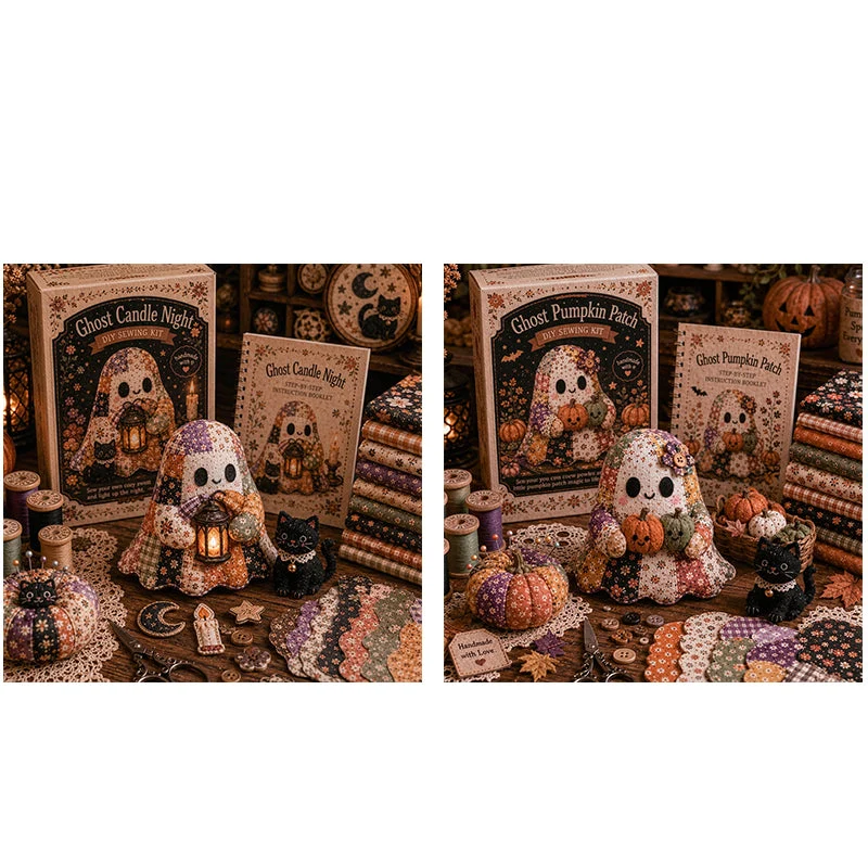 🎁Little Ghost's Cozy Halloween DIY Patchwork Kit - Image 21