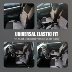 Alternative view of Car Seat Cover Set with Tire Tread Pattern