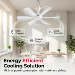 💥Hot Sales-49% OFF🔥Portable USB Ceiling Fan with 6 Blades