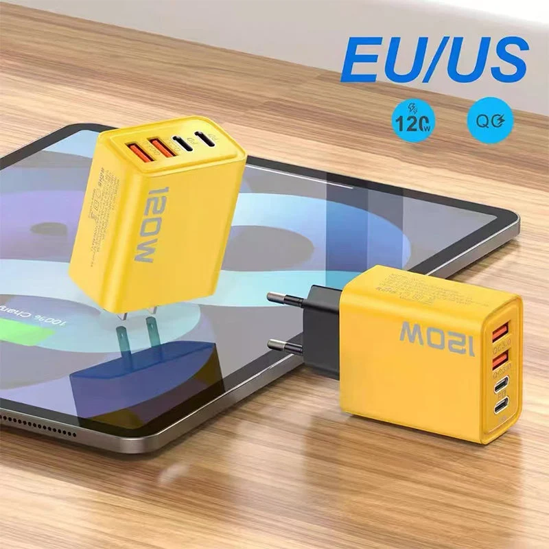 120W 4-Port Fast Charger Block - Image 4