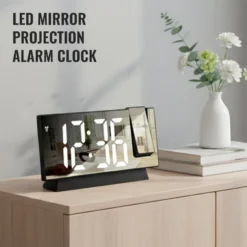 Alternative view of ⏳Time-limited Special⏰LED Mirror Projection Alarm Clock🕰️🎁