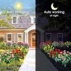 Alternative view of 💐Limited-time 50% off⏰Simulation Azalea Flower Ground Stake Solar Light💐💡