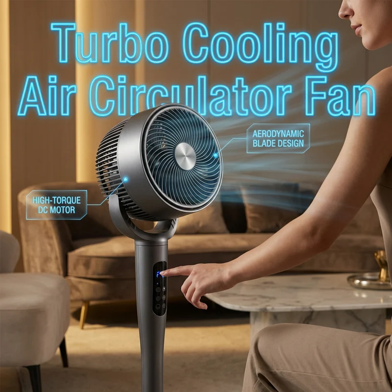 Remote Control Air Circulator Pedestal Fan