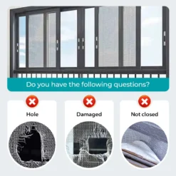 Alternative view of 🔥 Self-Adhesive DIY Window Screen Repair Tape – Quick Fix for Holes & Tears, Easy No-Tool Repair ✨🛠️