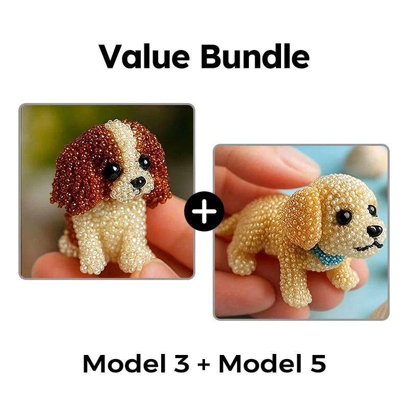 Colorful Beaded 3D Dog Model Kit - Image 17