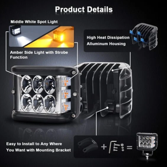 Car Dual Sides LED Dual Color Light - Image 7