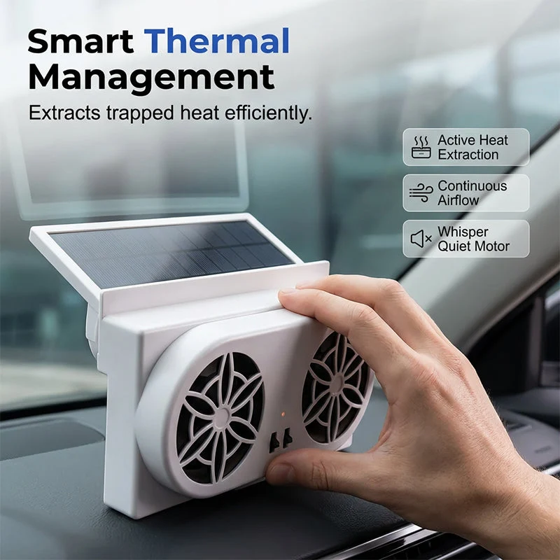 Solar Powered Car Ventilator Fan - Image 4