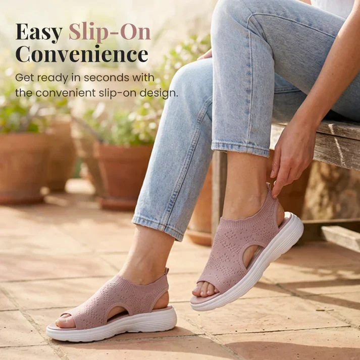 ⏳LAST DAY SALE ONLY £12.99!!💐 Women's Breathable Knit Platform Sandals – Air-permeable knit upper, cushioned sole & lightweight comfy summer footwear ✨ - Image 17