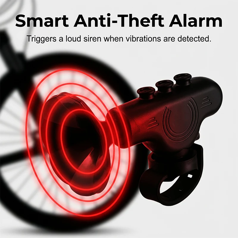 Easy-Install 120dB Electric Bike Bell with Remote Button - Image 9