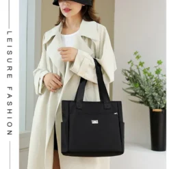 Alternative view of 🔥Large Capacity Water Repellent Multi Pocket Nylon Shoulder Bag👜