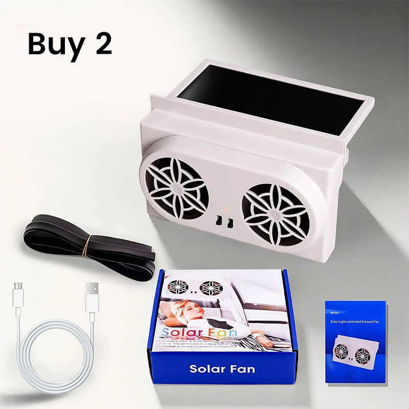 Solar Powered Car Ventilator Fan - Image 12
